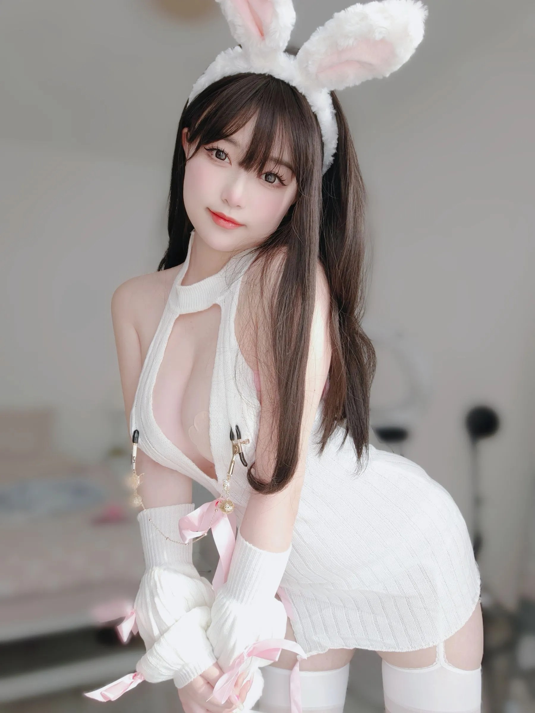 图片[3]-女主K – 白絲兔女郎 | Page-美图素材